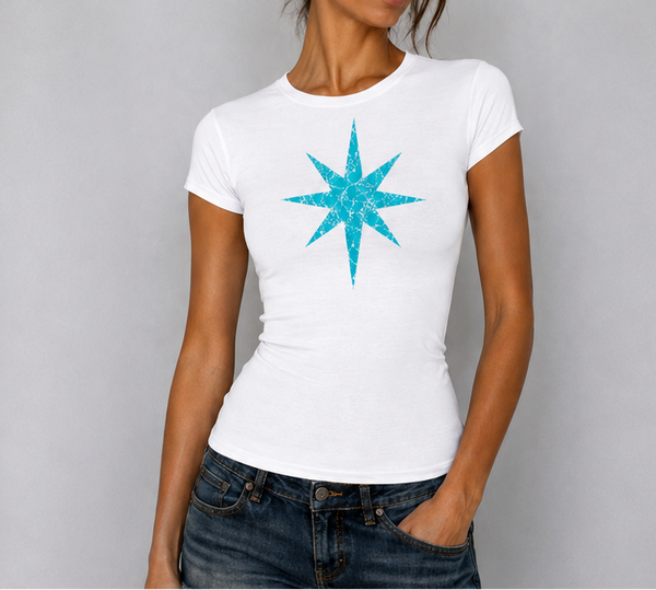 (Pre-Order) Madison Maison White Glitter Star T shirt