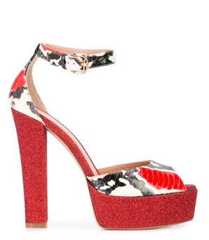 Madison Maison Red Venezia Platform Heel