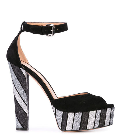 Madison Maison Festa Black Suede Venezia Platform Heel