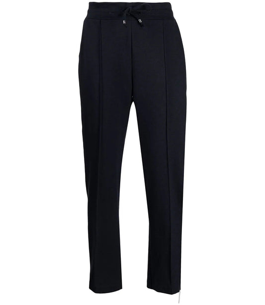 Madison Maison Navy Cotton Sweatpants With Laminated Band - MADISON MAISON