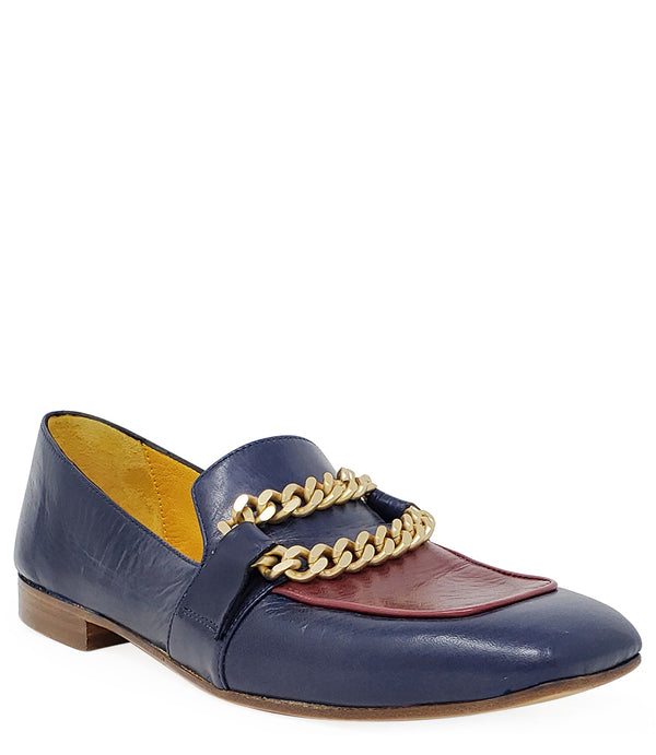 MADISON MAISON FLAT LOAFER BLUE/RED