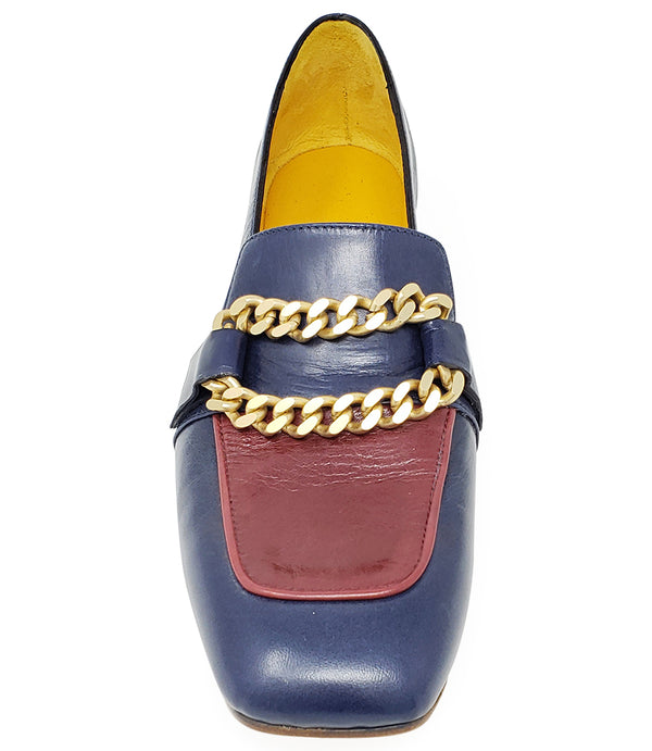 Madison Maison Flat Loafer Blue/Red