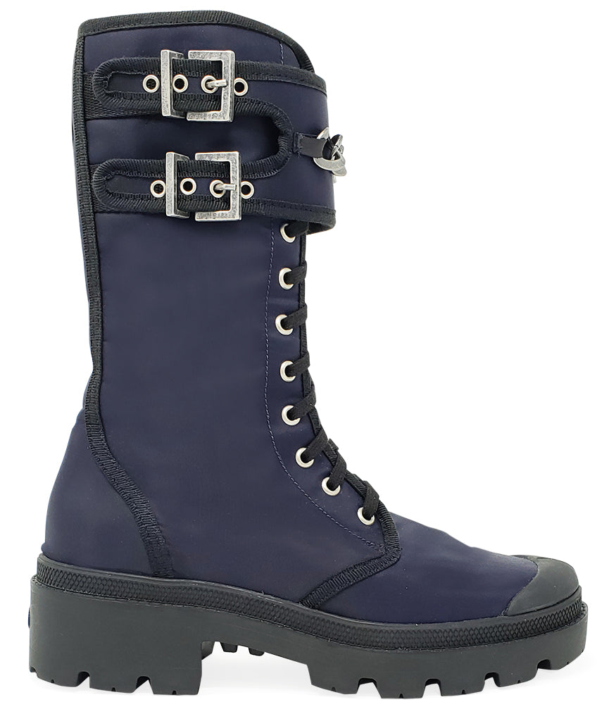 PALLADIUM NAVY VEGAN CHAIN BOOT