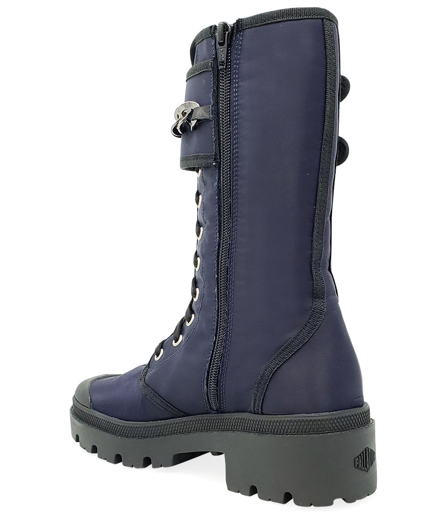 PALLADIUM NAVY VEGAN CHAIN BOOT