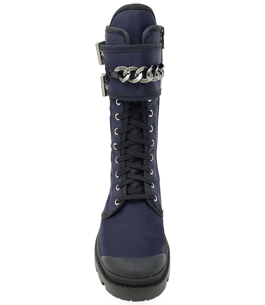 PALLADIUM NAVY VEGAN CHAIN BOOT