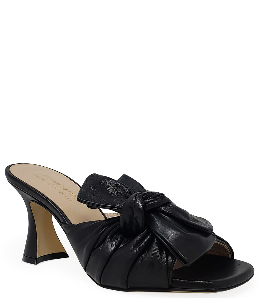MADISON MAISON BLACK BOW TIE MULE