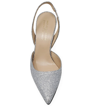 MADISON MAISON SILVER GLITTER HI HEEL