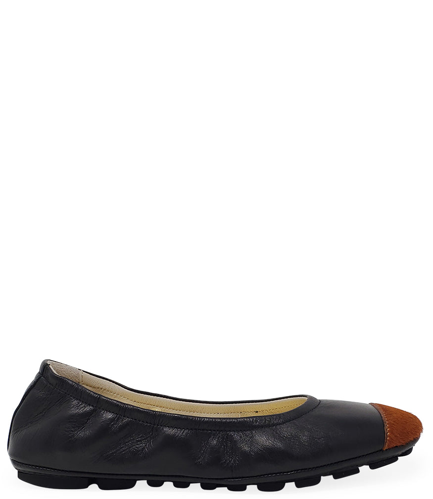 MADISON MAISON BLACK/TAN BALLET