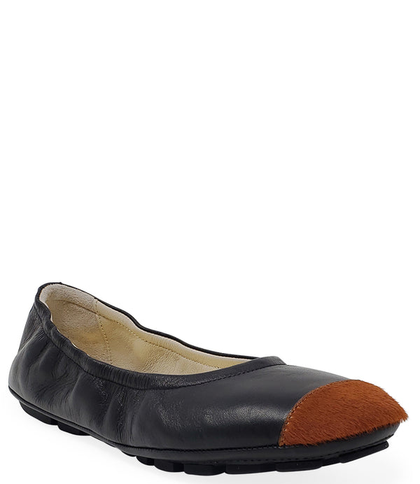 MADISON MAISON BLACK/TAN BALLET