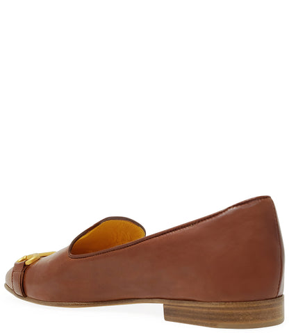 Madison Maison Cognac Square Toe Loafer