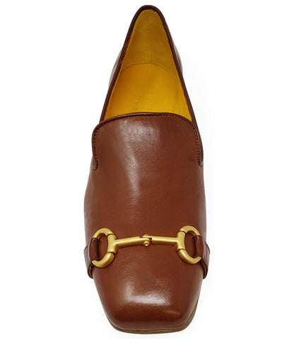 Madison Maison Cognac Square Toe Loafer