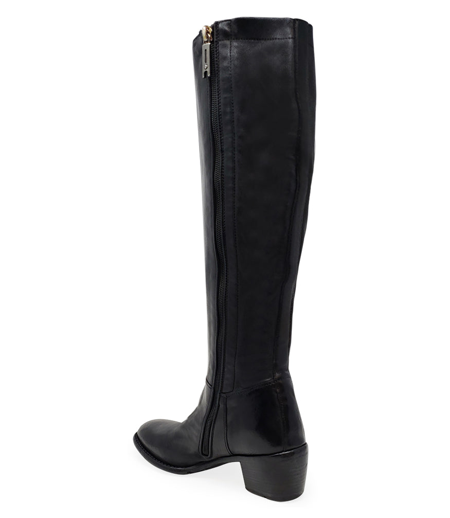 BLACK KNEE HIGH BOOT