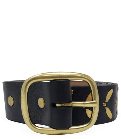 MADISON MAISON ENNIO BLACK LEATHER 1.25 BELT