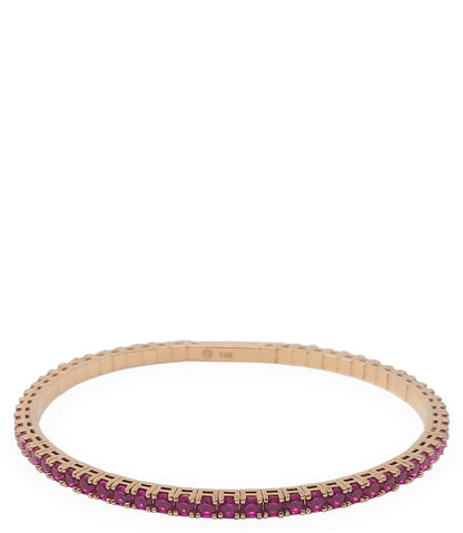 M Ellin Mfb-101-14K Ruby 2.5 Mm Flexible Bangles