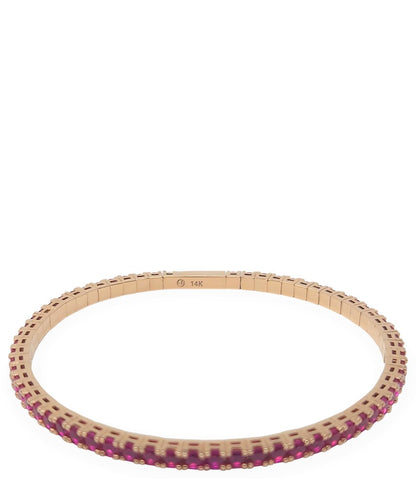 M Ellin Mfb-101-14K Ruby 2.5 Mm Flexible Bangles