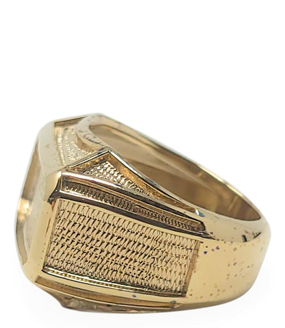 M Ellin Mjr-304-P Aztec Rectangle Ring W/Out Stones