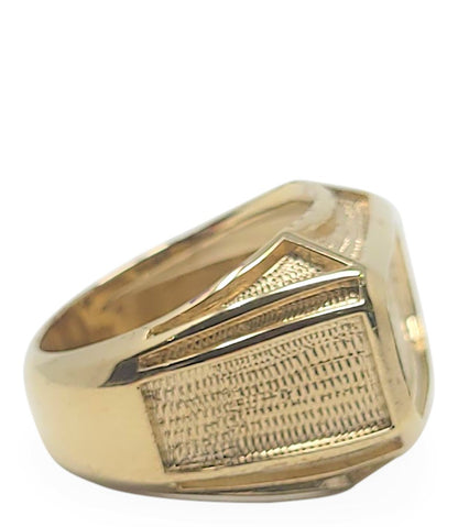 M Ellin Mjr-304-P Aztec Rectangle Ring W/Out Stones
