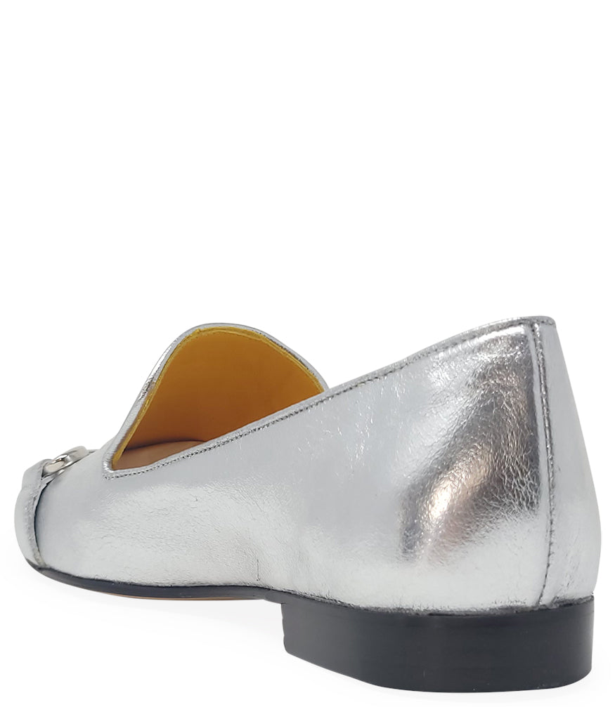 Madison Maison Silver Square Toe Loafer