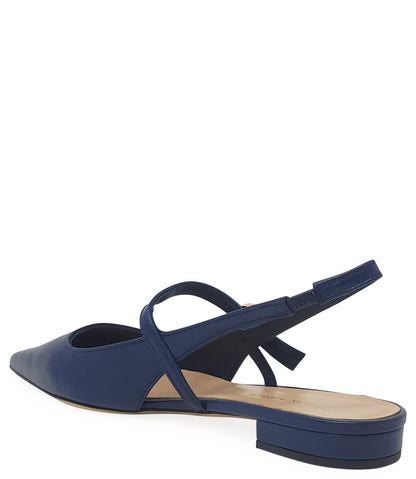 Madison Maison Denim Leather Slingback Flat