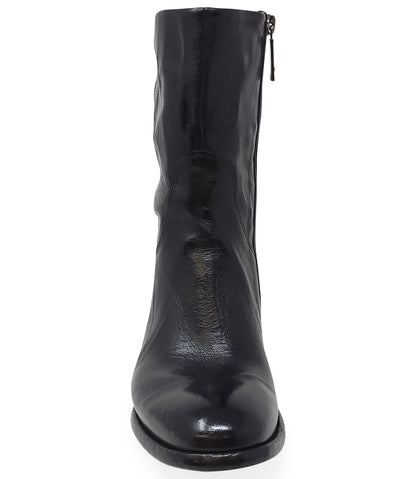 Madison Maison Black Leather Mid Calf Boot