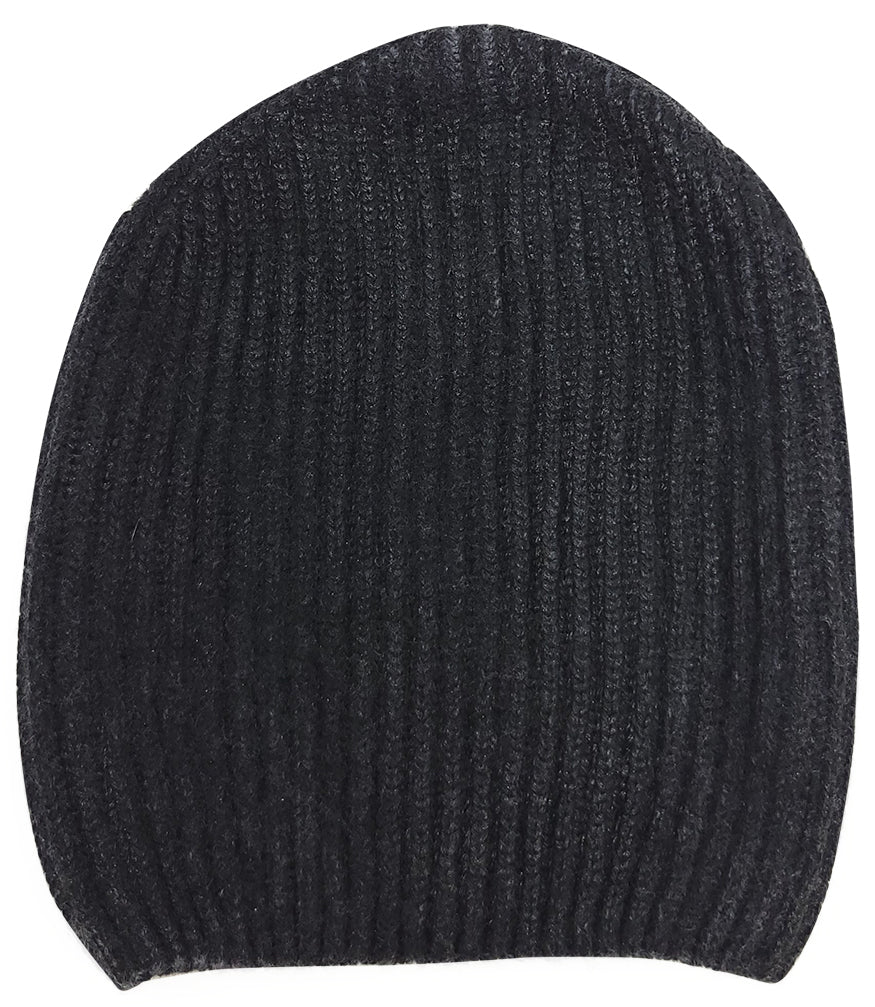MADISON MAISON DK GREY METALLIC CASHMERE HAT - MADISON