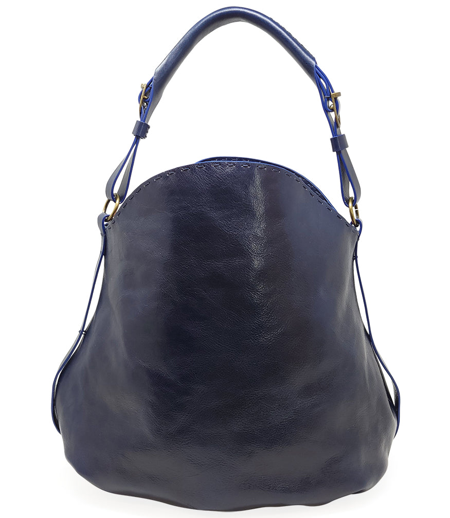 MADISON MAISON NAVY LEATHER STAR CROSSBODY-SHOULDER BAG - MADISON