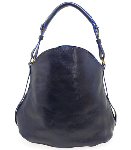 MADISON MAISON NAVY LEATHER STAR CROSSBODY-SHOULDER BAG - MADISON