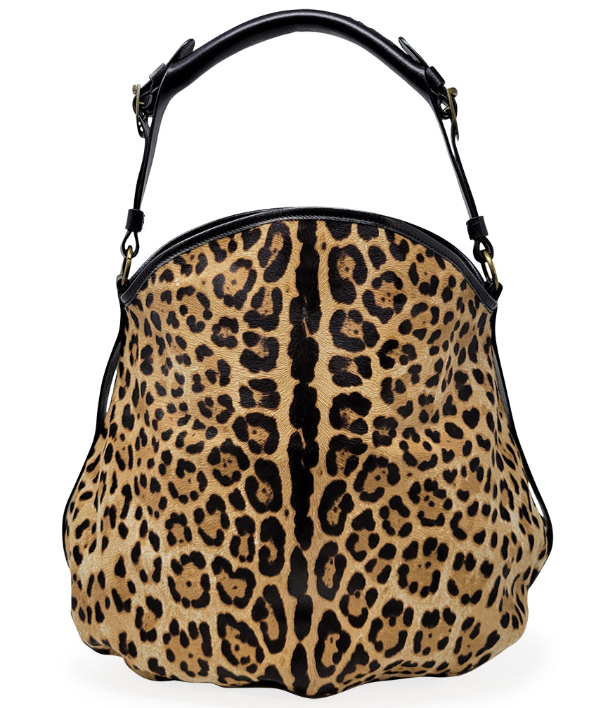 MADISON MAISON LEOPARD PRINT CALF HAIR CROSSBODY-SHOULDER BAG - MADISON