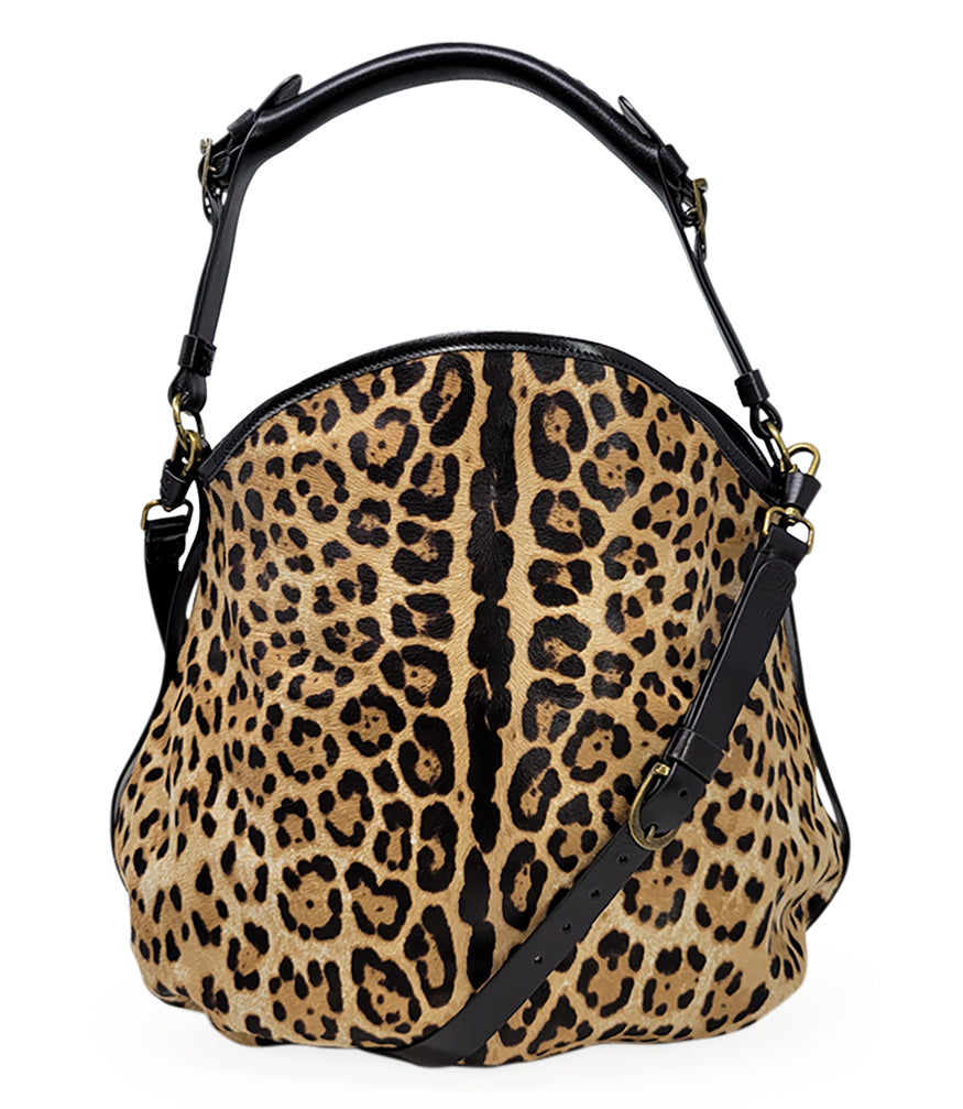 MADISON MAISON LEOPARD PRINT CALF HAIR CROSSBODY-SHOULDER BAG - MADISON