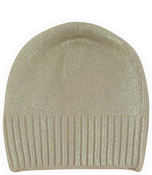 Madison Maison Platinum Gold Cashmere Hat - MADISON MAISON