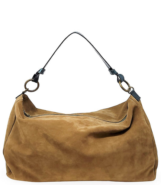 Madison Maison Black Adelina 20 Tan/Green Hobo Bag - MADISON MAISON
