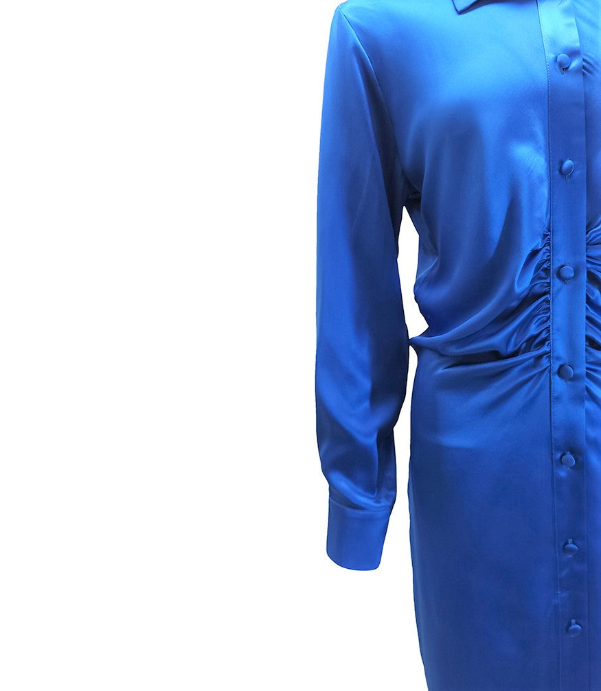 Madison Maison Blue Silk Dress - MADISON