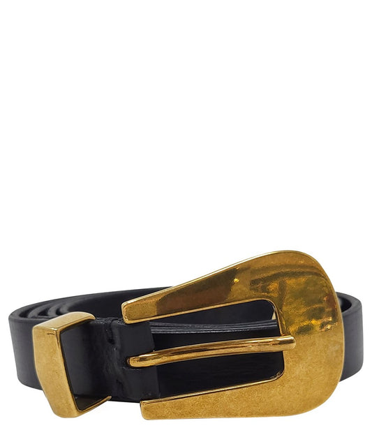 Madison Maison Black Leather Belt - MADISON MAISON