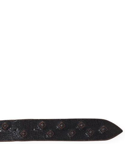 Madison Maison Black Cracked Leather Belt - MADISON MAISON