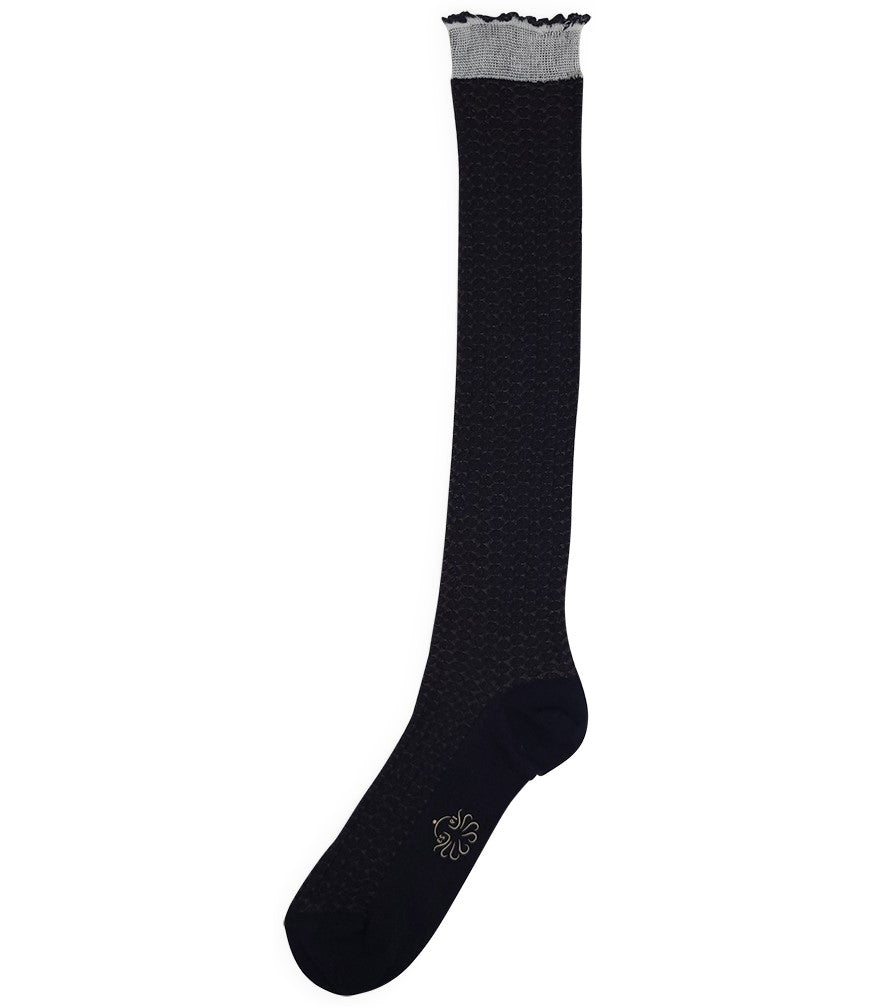 Alto Milano Blue Gilma Long Sock - MADISON MAISON