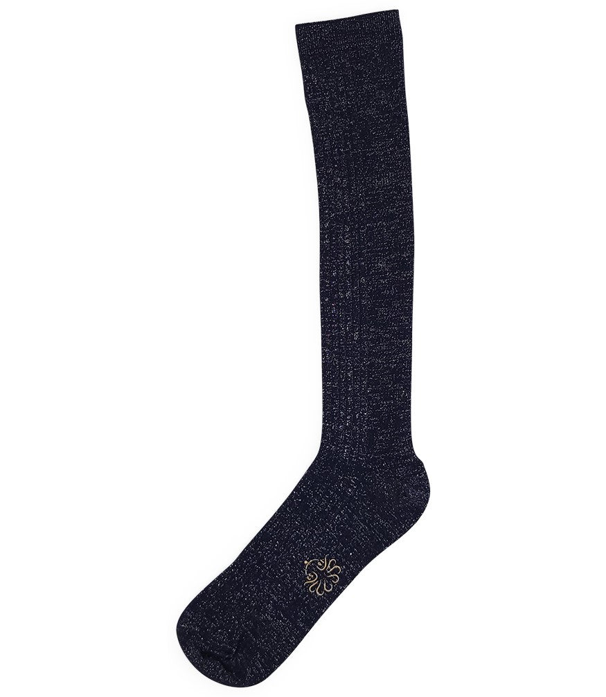 Alto Milano Blue Donna Long Socks - MADISON MAISON