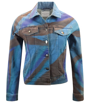 Madison Maison Light Blue Cotton Penelope Slim Jean Jacket - MADISON