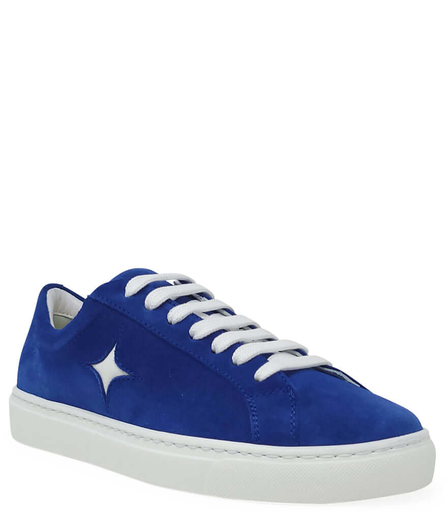 Madison Maison Blue Suede Sirius Star Womens Sneaker - MADISON
