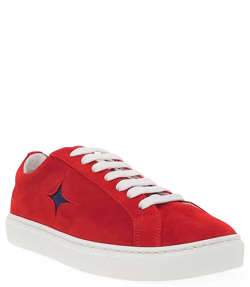 Madison Maison Red Suede Sirius Star Womens Sneaker - MADISON MAISON