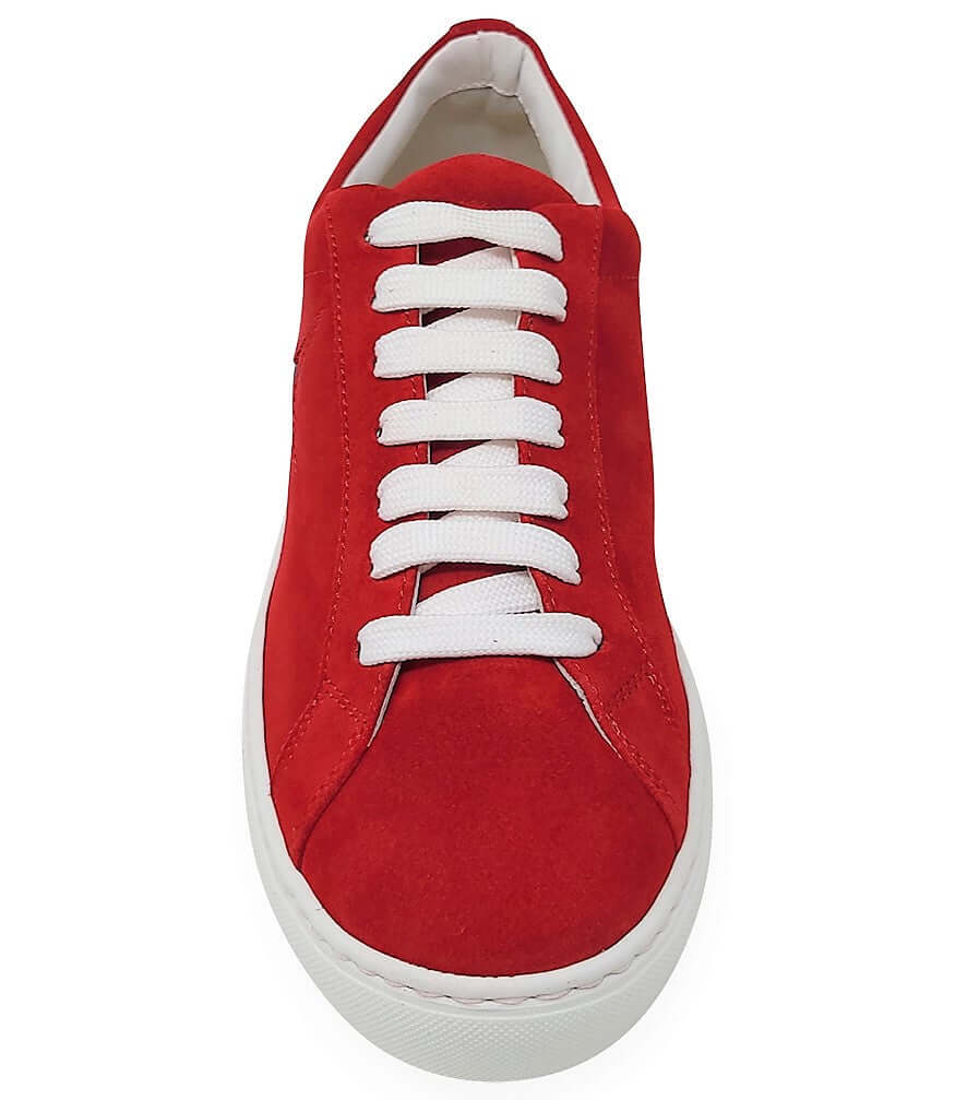 Madison Maison Red Suede Sirius Star Womens Sneaker - MADISON MAISON
