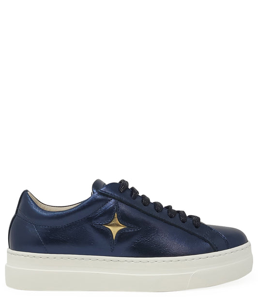 Moma X Madison Maison Navy Leather Platform Sneaker - MADISON MAISON