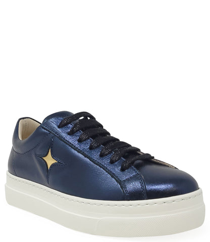 Moma X Madison Maison Navy Leather Platform Sneaker - MADISON MAISON