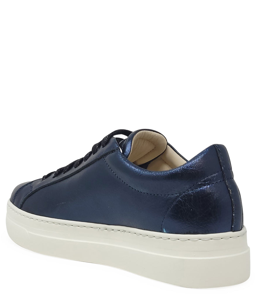 Moma X Madison Maison Navy Leather Platform Sneaker - MADISON MAISON