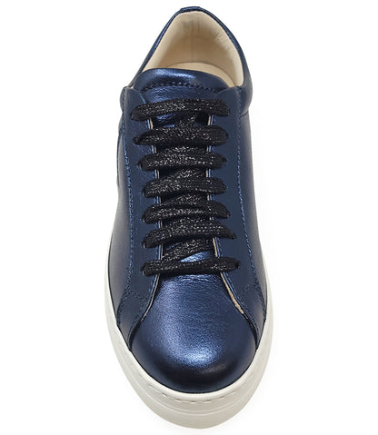 Moma X Madison Maison Navy Leather Platform Sneaker - MADISON MAISON