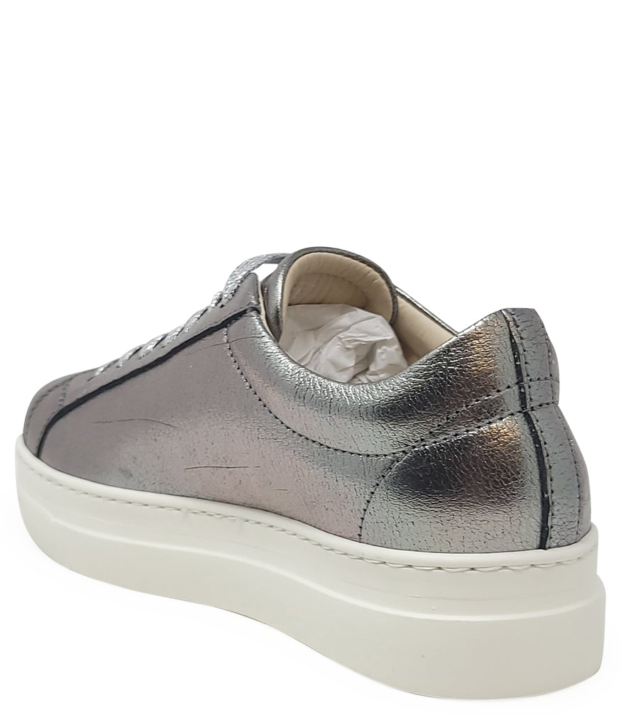 Moma X Madison Maison Silver Leather Platform Sneaker - MADISON MAISON