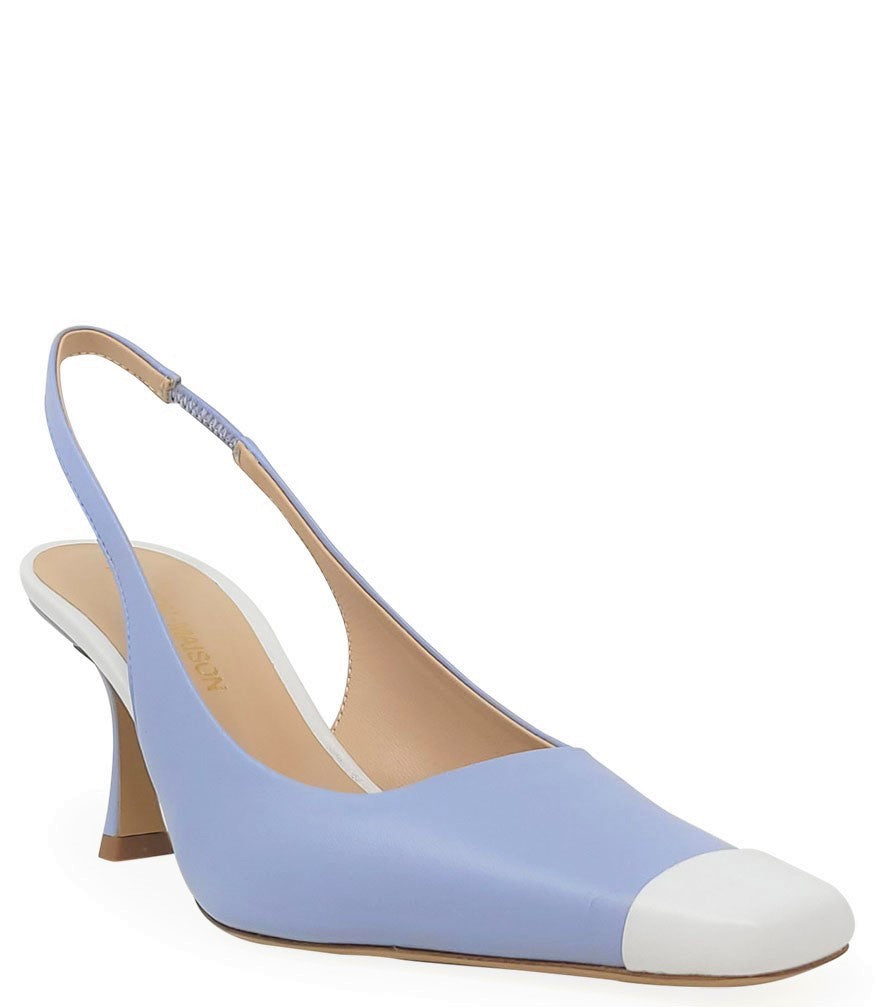 Madison Maison Lt Blue/White Snip Toe Slingback - MADISON MAISON