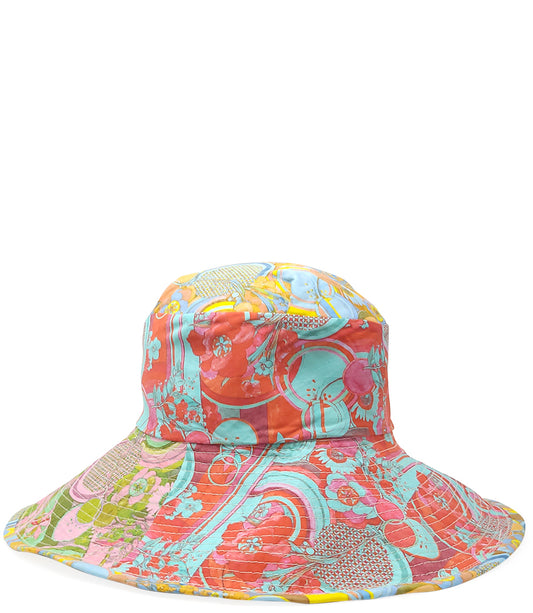 Madison Maison Multi Color Cotton Large Mosaic Hat - MADISON MAISON