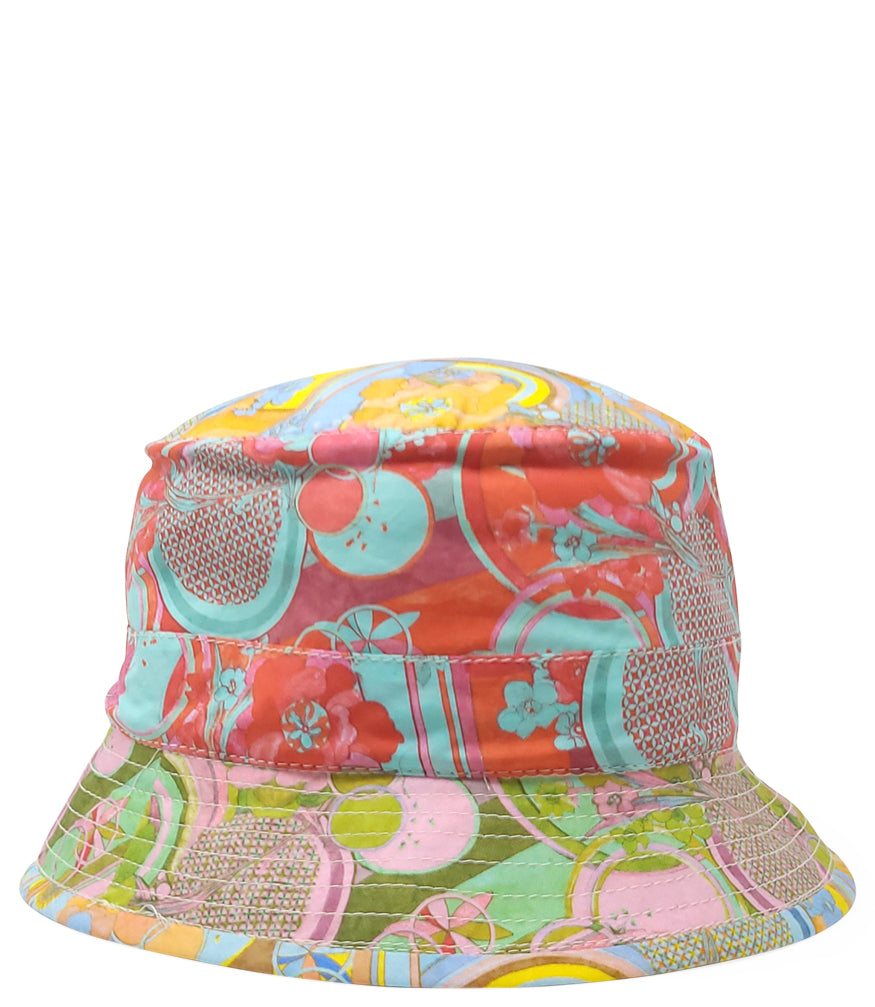 Madison Maison Multi Color Cotton Small Brim Mosaic Hat - MADISON MAISON