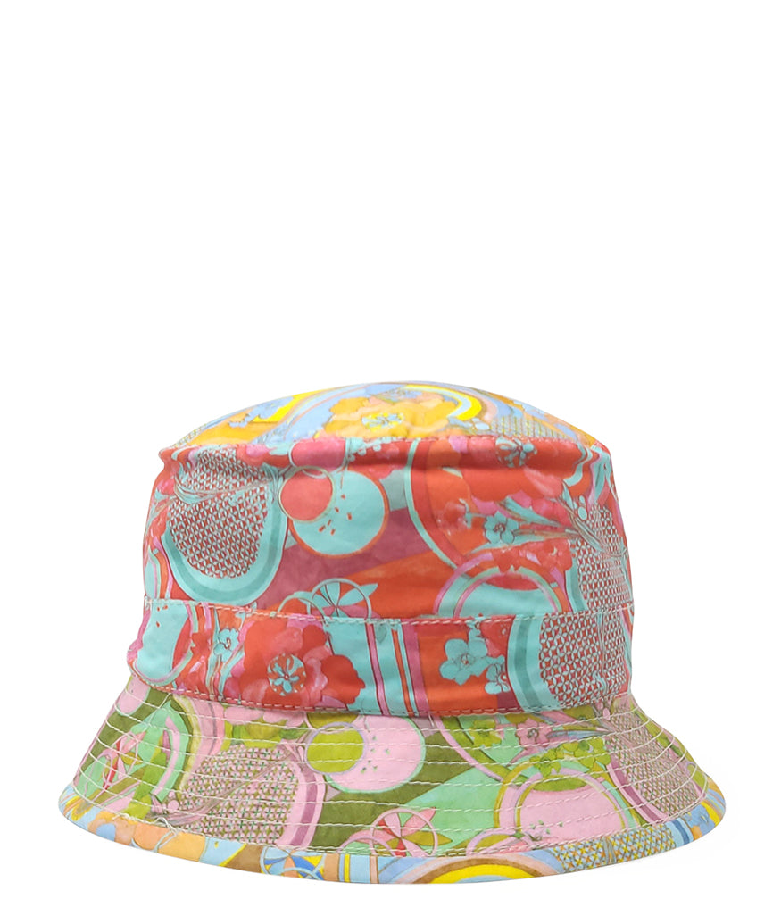 Madison Maison Multi Color Cotton Small Brim Mosaic Hat - MADISON MAISON