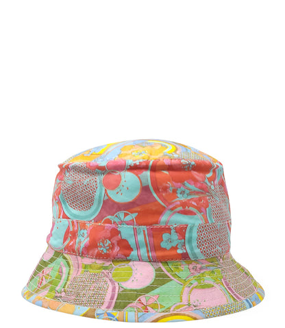 Madison Maison Multi Color Cotton Small Brim Mosaic Hat - MADISON MAISON